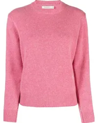 SPORTY & RICH Pullover mit Rundhalsausschnitt Rosa