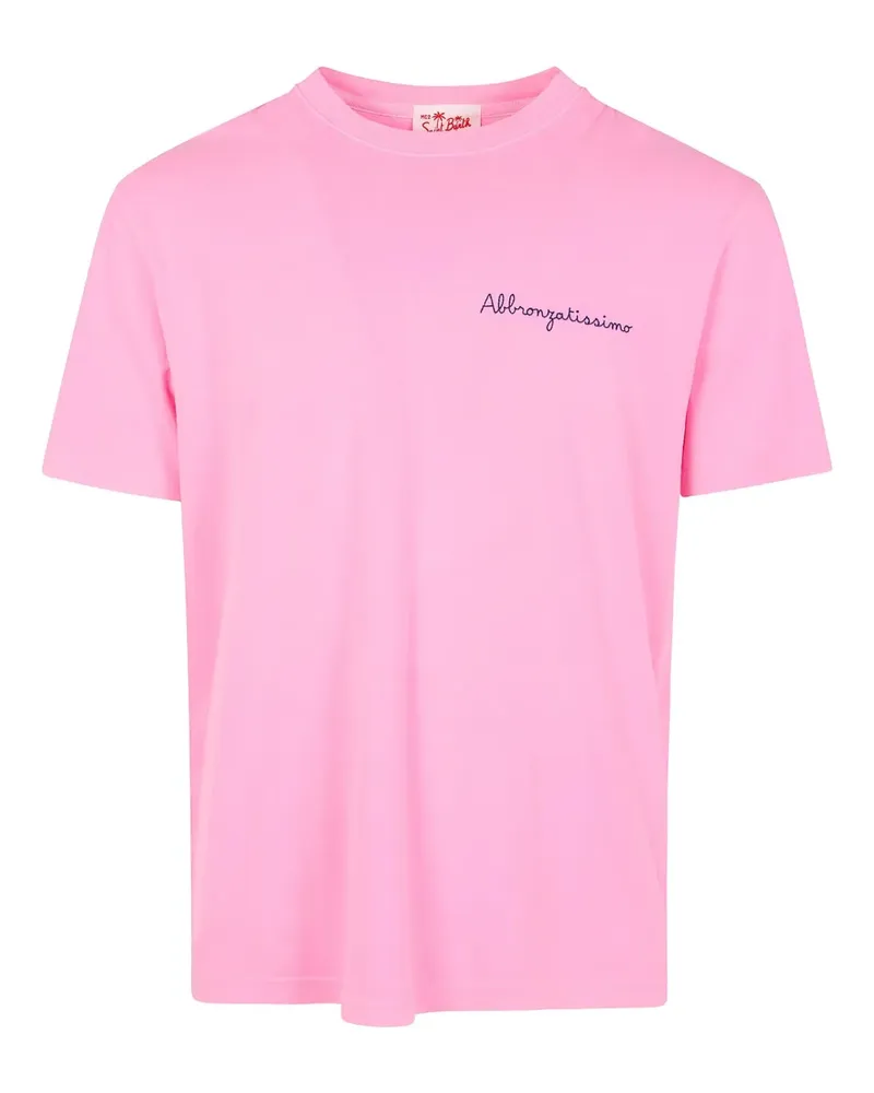 MC2 Saint Barth Besticktes T-Shirt - Rosa Rosa
