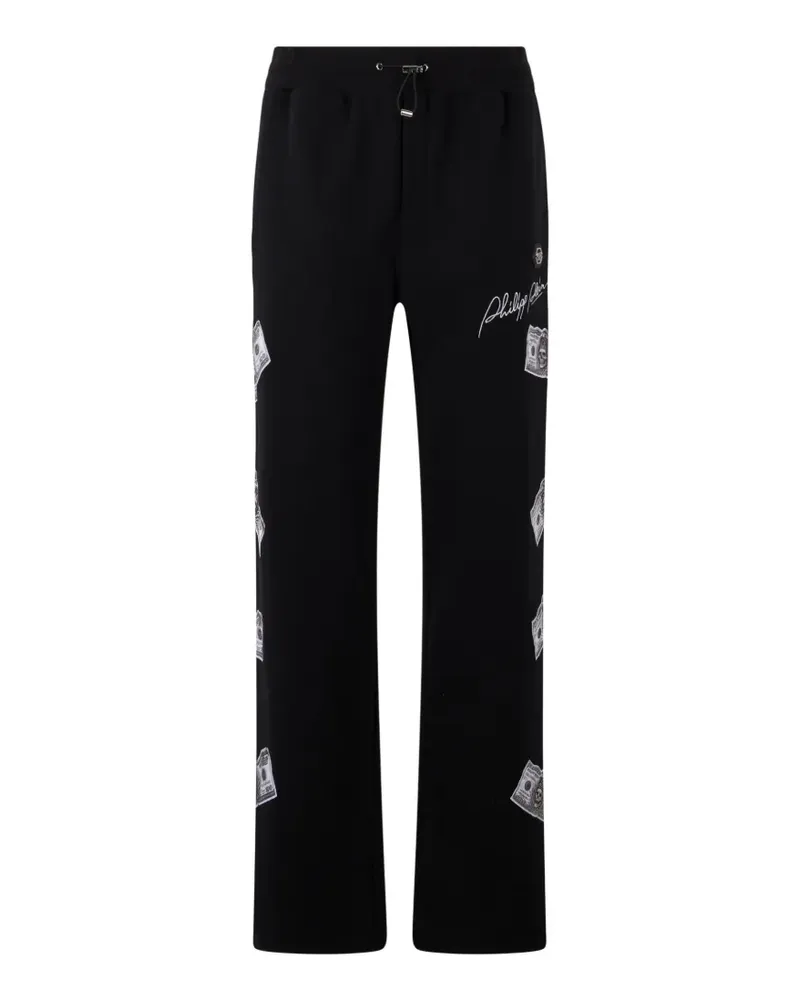 Philipp Plein Jogginghose mit Dollar-Detail - Schwarz Schwarz