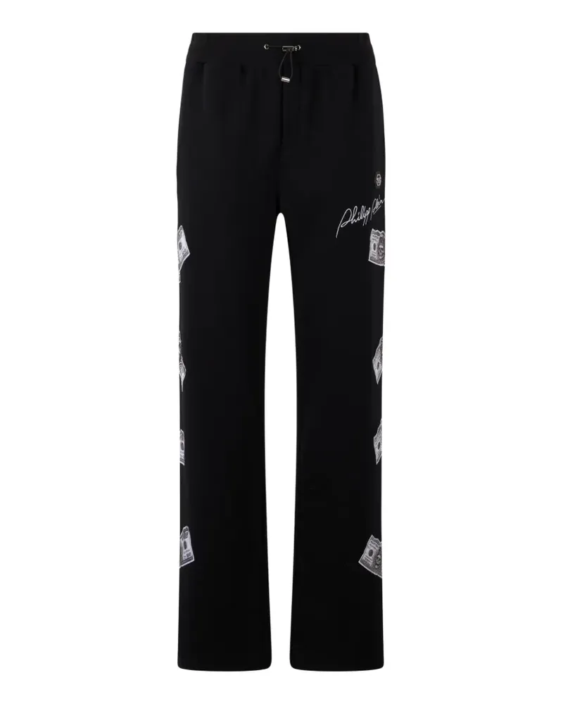 Philipp Plein Jogginghose mit Dollar-Detail - Schwarz Schwarz