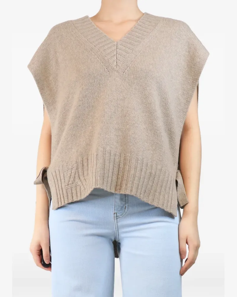 Zadig & Voltaire V-neck knitted vest - Nude Nude