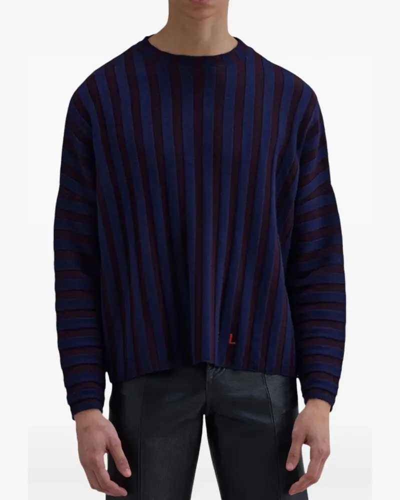 Eckhaus Latta Gerippter Keyboard Pullover - Blau Blau