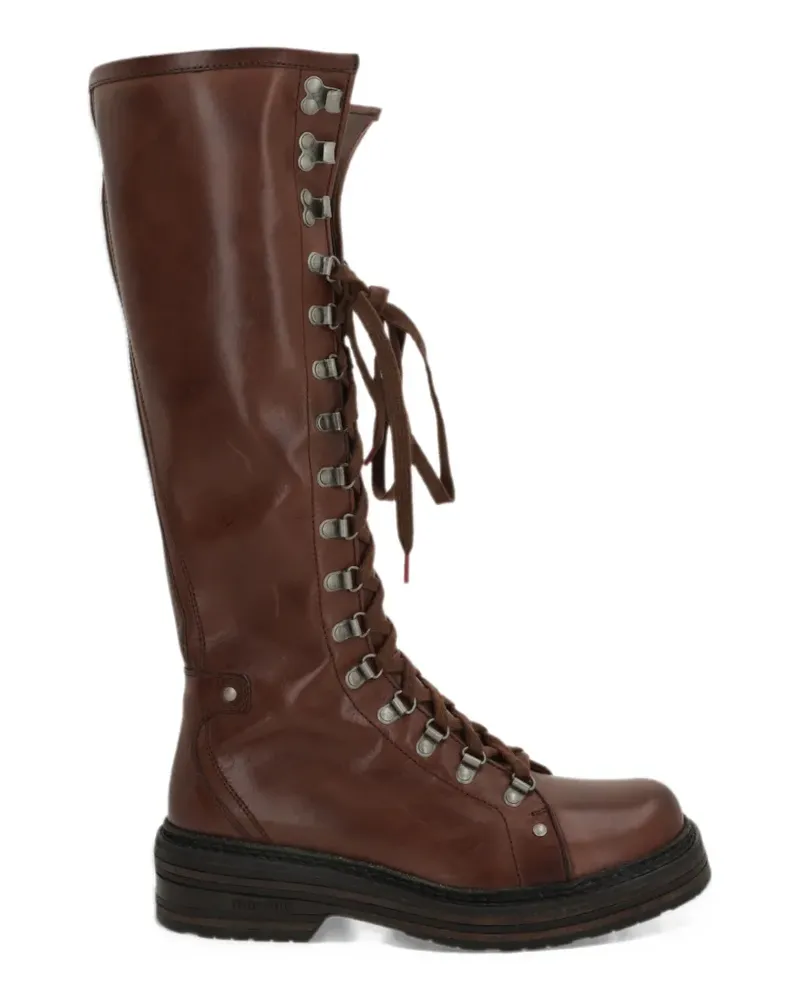 Miu Miu leather boots - Braun Braun