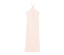 Eghiotto Neckholder-Maxikleid mit Beschlägen - Rosa