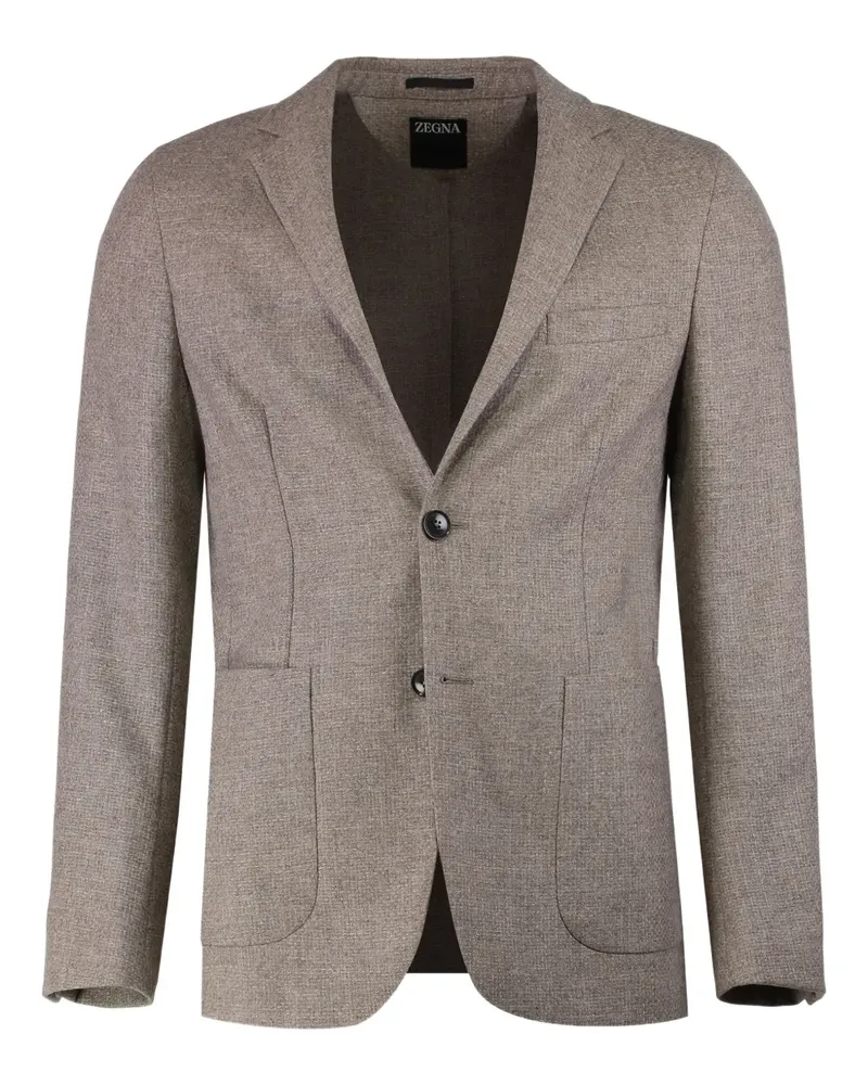 Ermenegildo Zegna Sakko mit fallendem Revers - Braun Braun