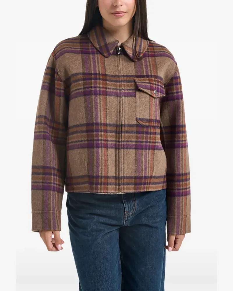 Woolrich Jacke mit Karomuster - Braun Braun