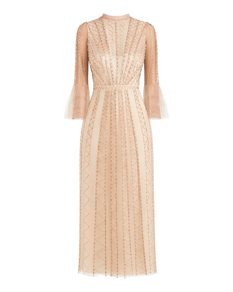 Temperley London Midikleid mit Pailletten - Nude Nude