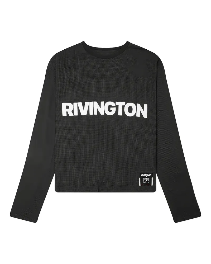 RRR123 Anti Death Pullover mit Print - Schwarz Schwarz