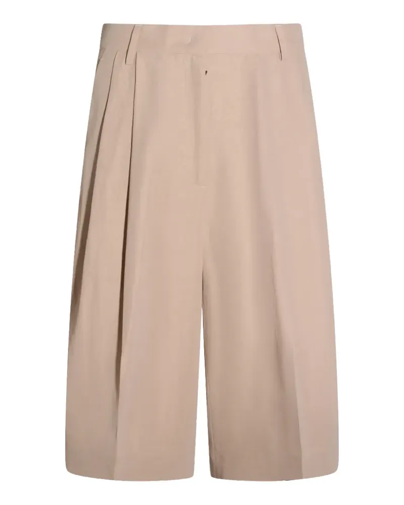 Fabiana Filippi Knielange Plissee-Shorts - Nude Nude