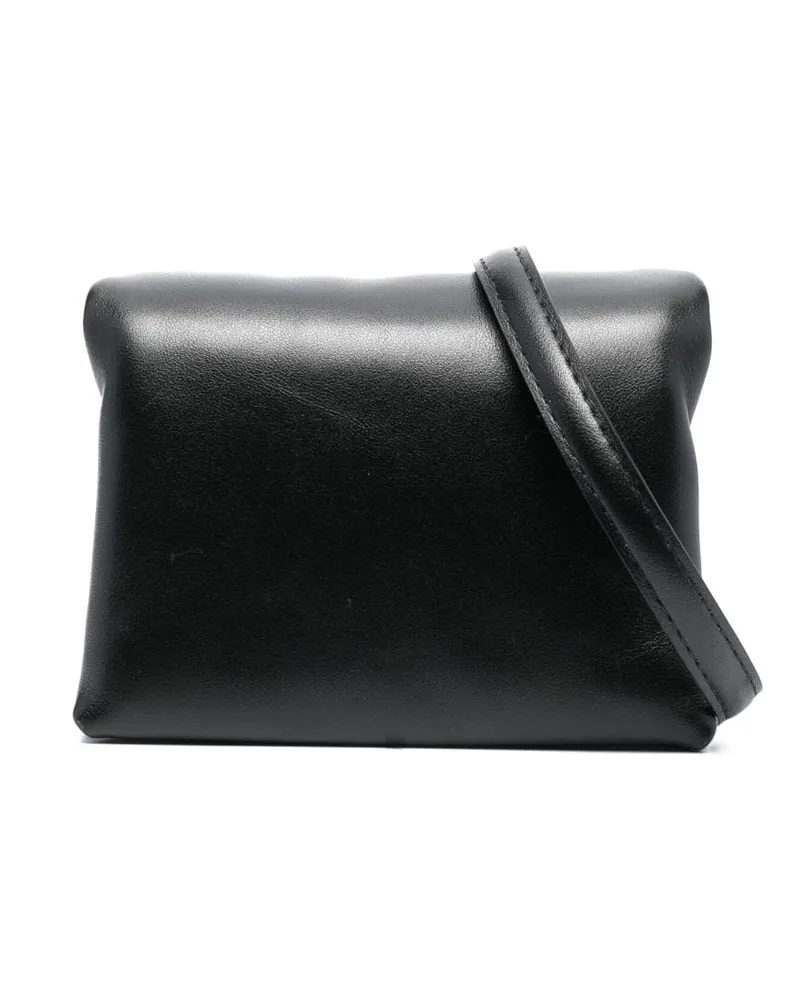 Marni Mini Prisma Clutch aus Leder - Schwarz Schwarz