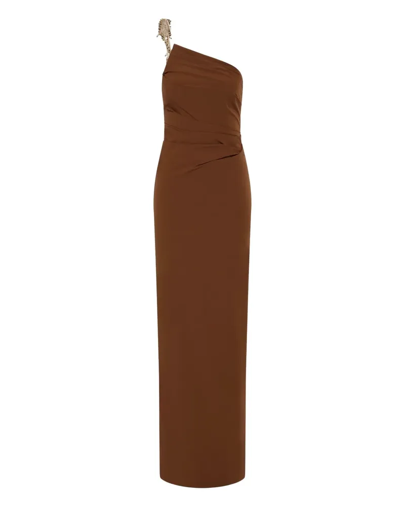 Rachel Gilbert Antoine One-Shoulder-Abendkleid - Braun Braun