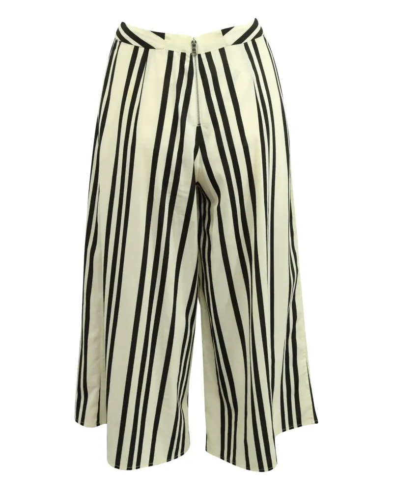 Alice + Olivia striped wide-leg trousers - Weiß Weiß