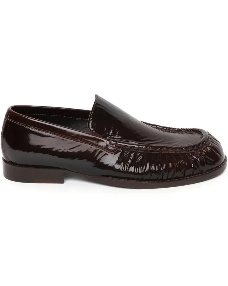 Dries van Noten Loafer aus Lackleder - Braun Braun