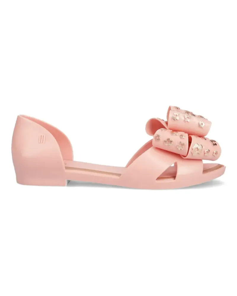 Melissa Seduction VI Ad bow-detail floral-print sandals - Rosa Rosa