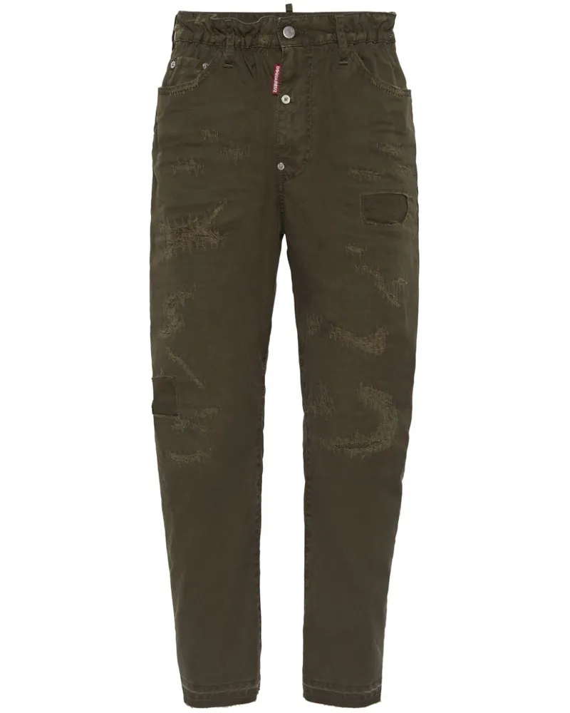 Dsquared2 Hose im Distressed-Look - Grün Grün