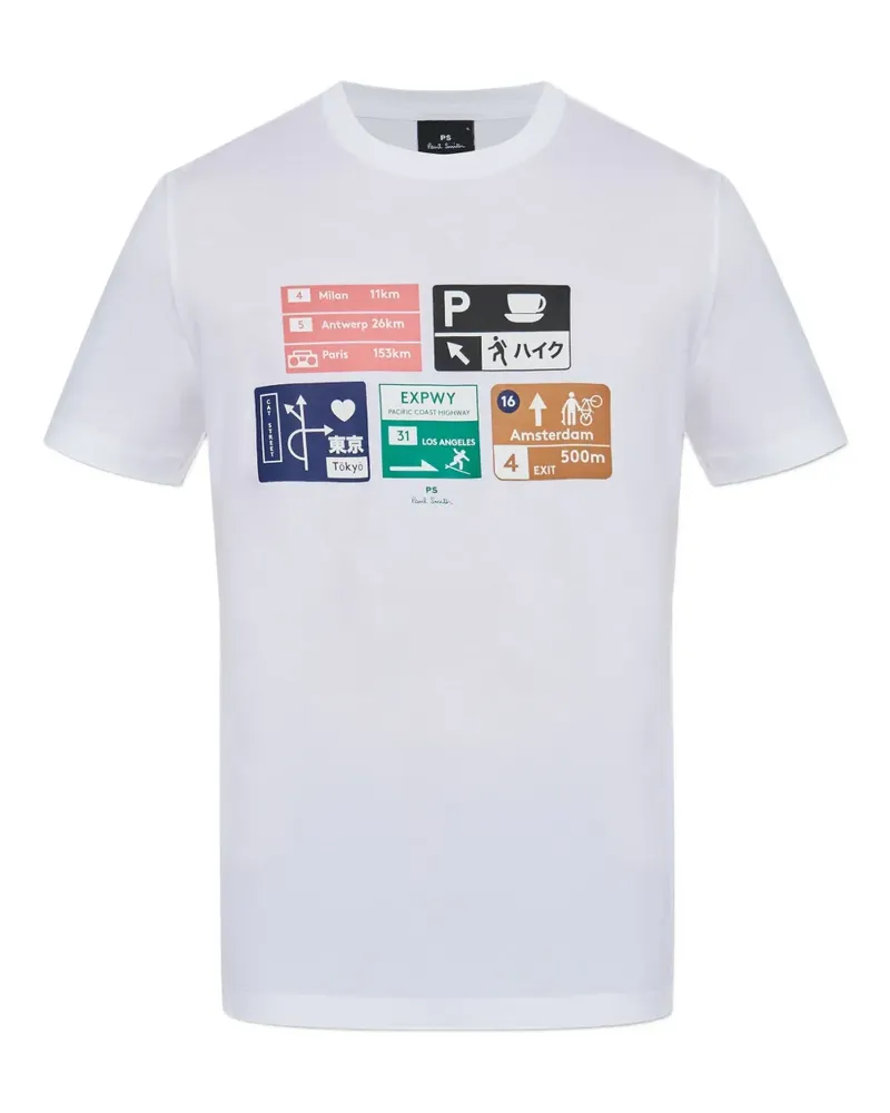 Paul Smith T-Shirt mit grafischem Print - Weiß Weiß