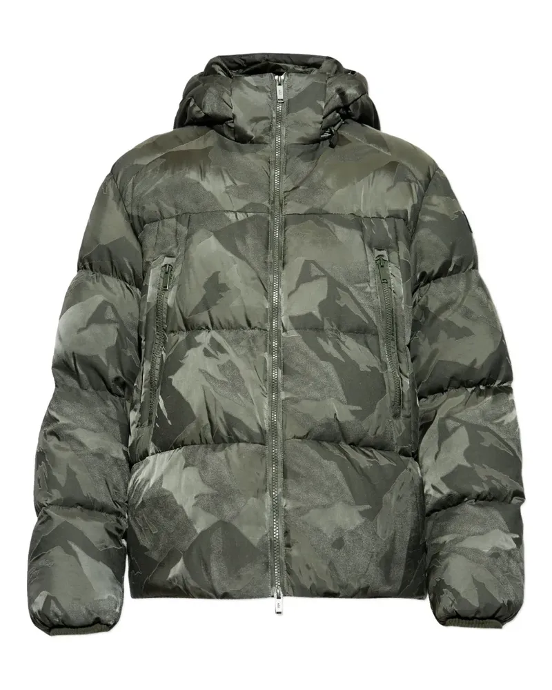 ADD camouflage-pattern hooded jacket - Grün Grün