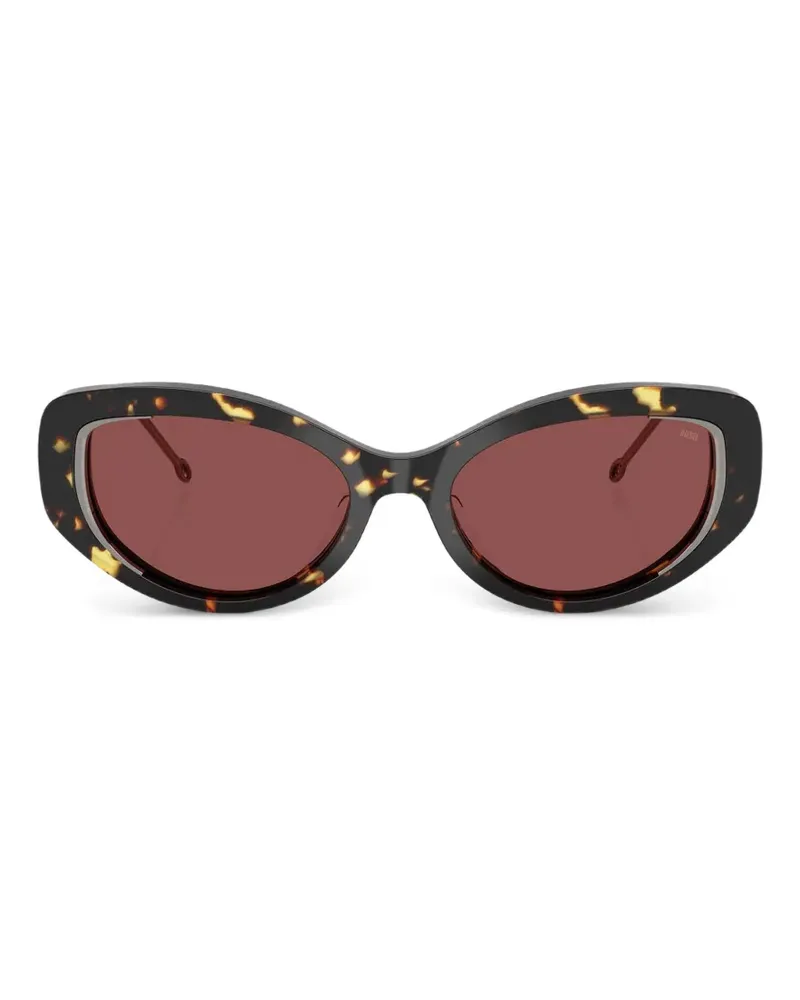 Diesel Cat-Eye-Sonnenbrille in Schildpattoptik - Braun Braun