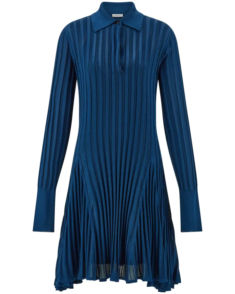 Ferragamo Semi-transparentes Skaterkleid - Blau Blau