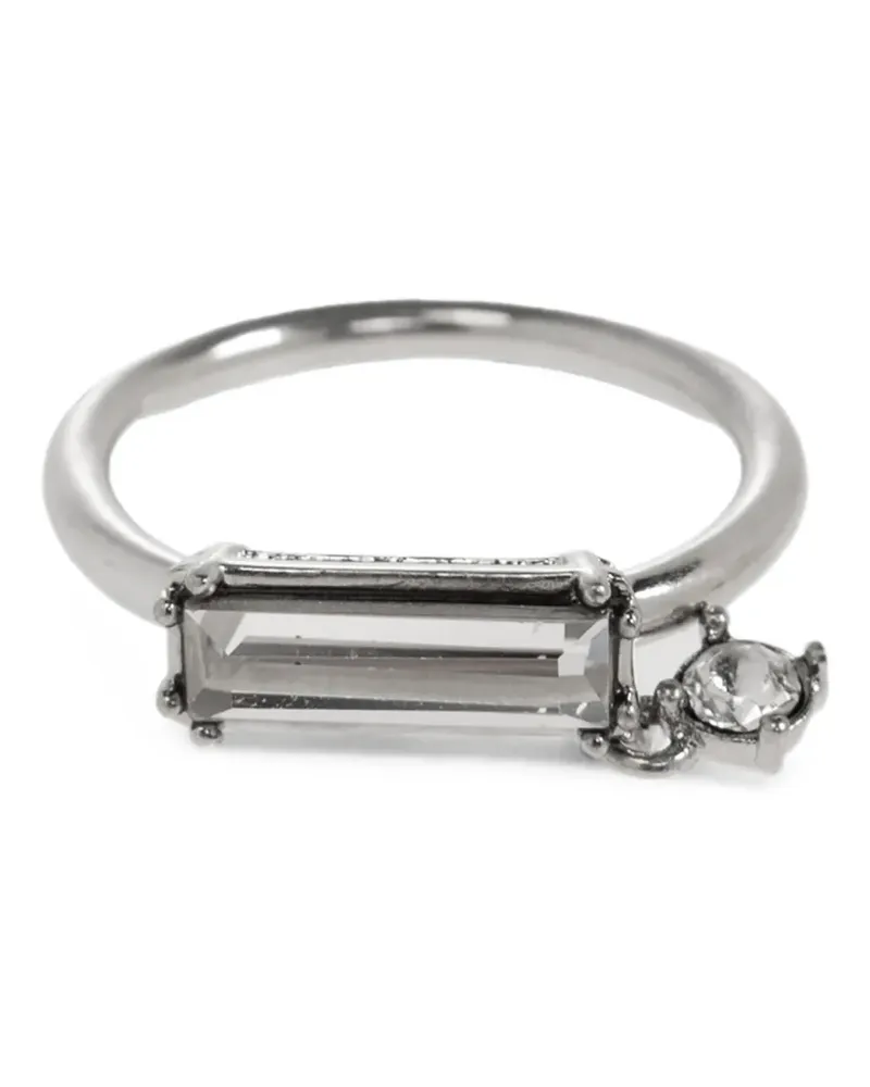 Jil Sander Ring mit Kristallen - Silber Silber