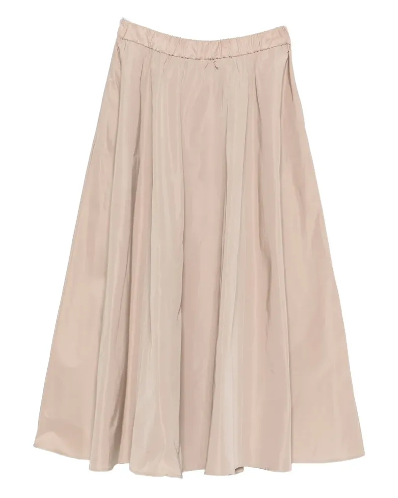 ASPESI pleated taffeta skirt - Nude Nude