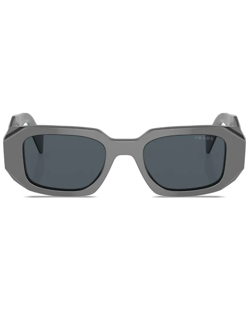 Prada Sonnenbrille mit eckigem Gestell - Grau Grau