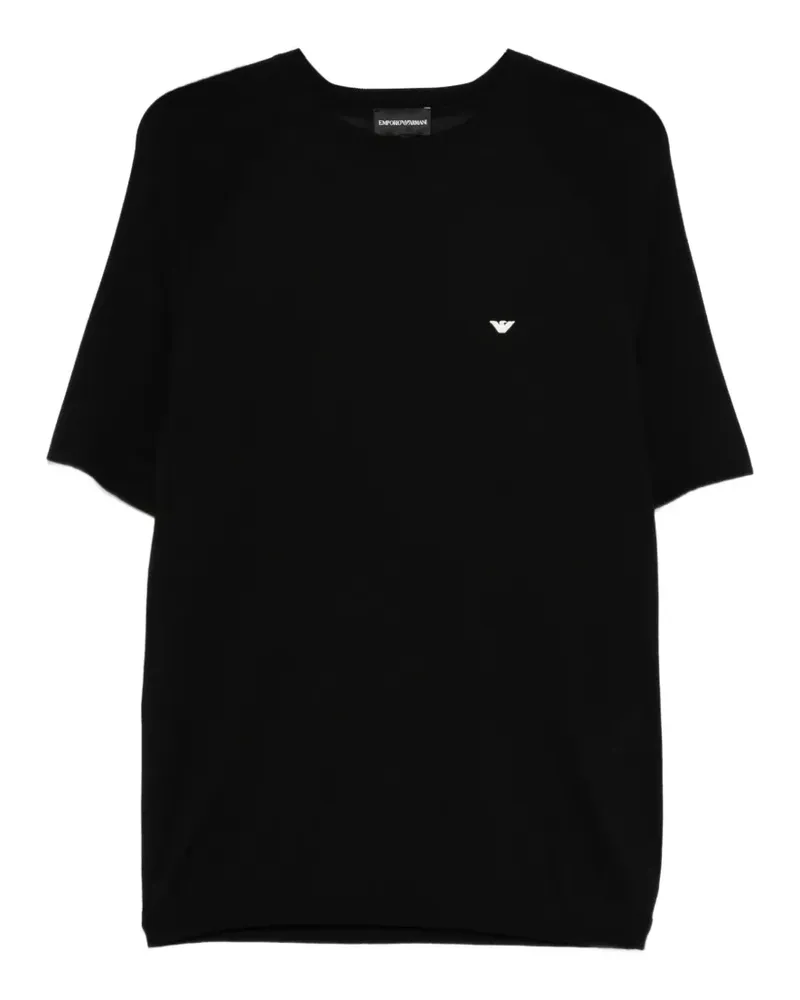 Emporio Armani T-Shirt mit Logo - Schwarz Schwarz