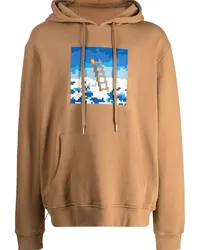 Mostly Heard Rarely Seen Hoodie mit grafischem Print Braun