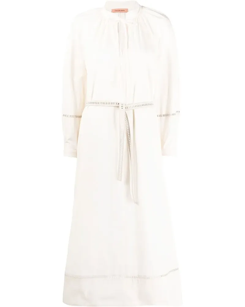 Yves Salomon Kleid mit langen Ärmeln - Nude Nude