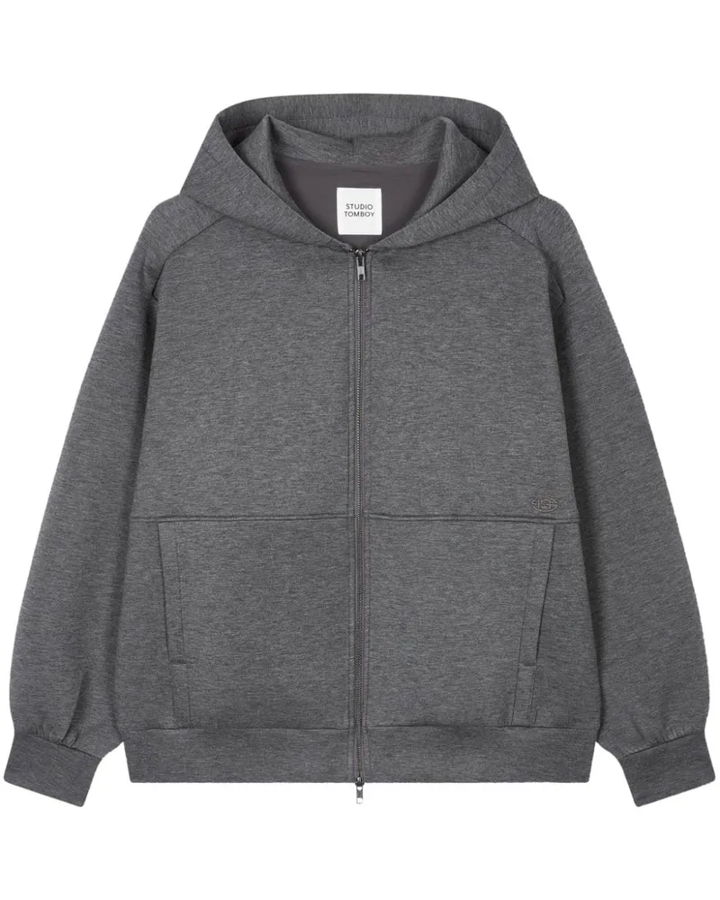STUDIO TOMBOY Kapuzenjacke mit Reißverschluss - Grau Grau