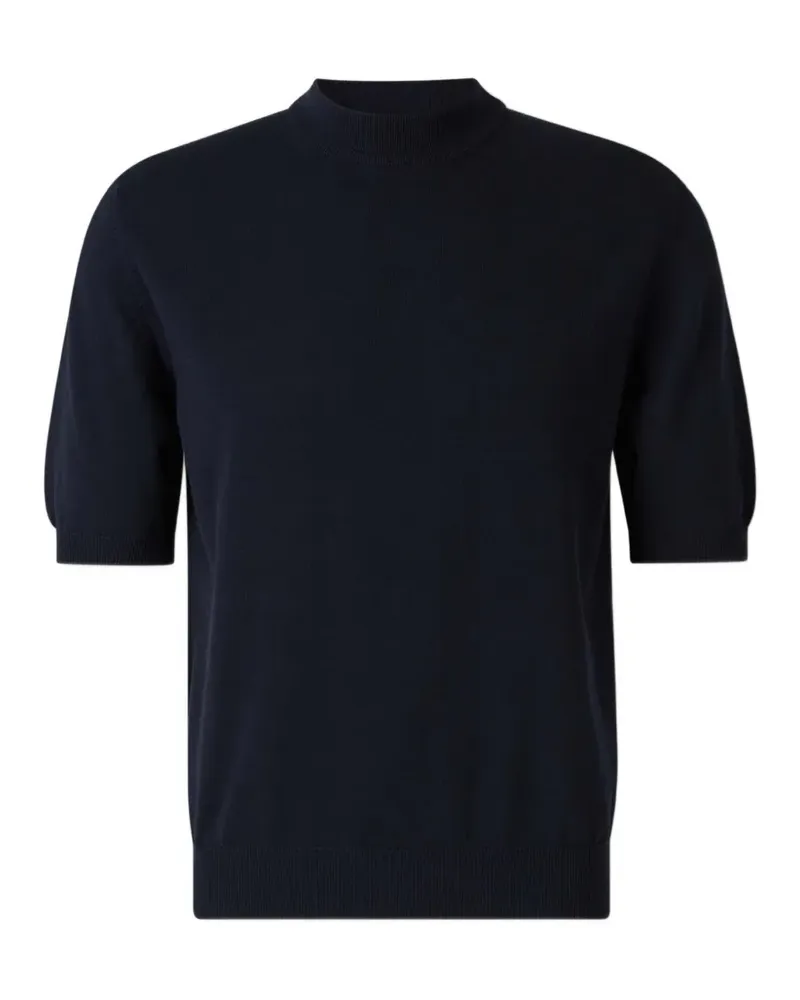 Zanone Kurzärmeliger Pullover - Blau Blau