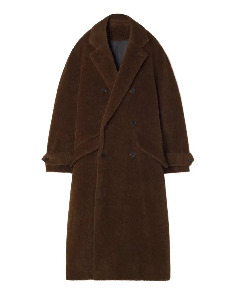 Lanvin loose-fit trench coat in alpaca wool - Braun Braun
