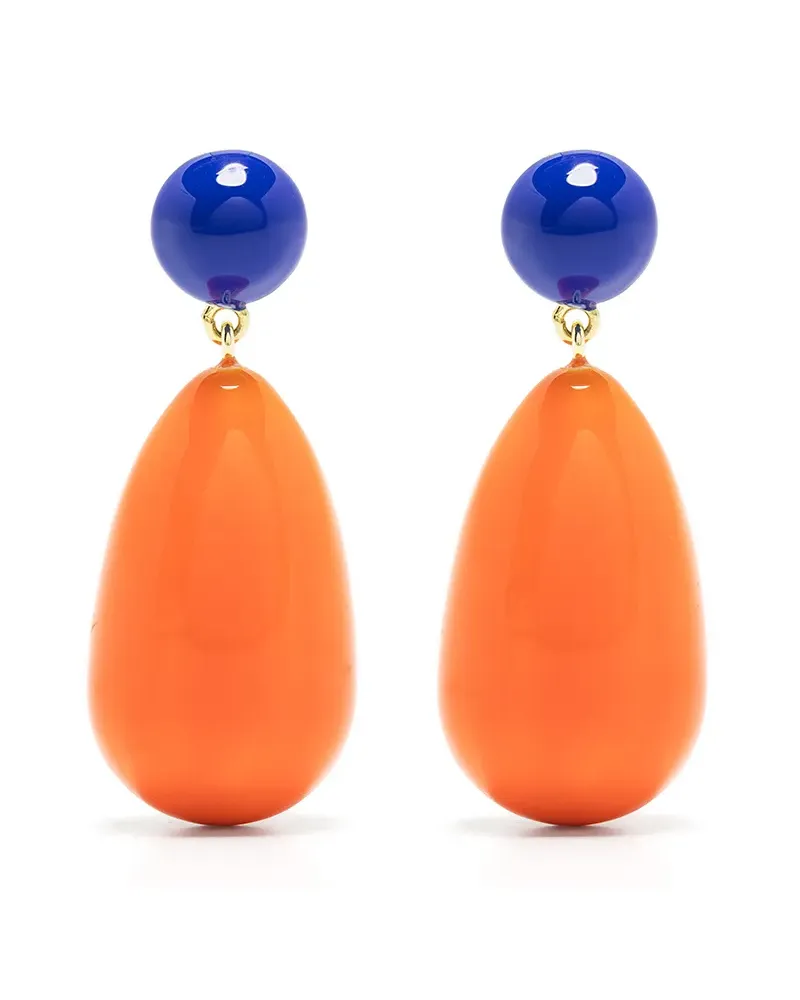 Eshvi Klassische Ohrringe - Orange Orange