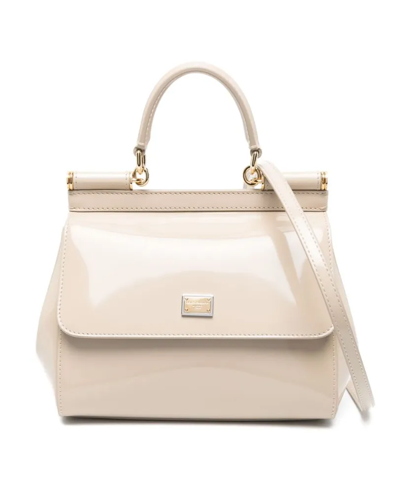 Dolce & Gabbana Mittelgroße Sicily Handtasche - Nude Nude