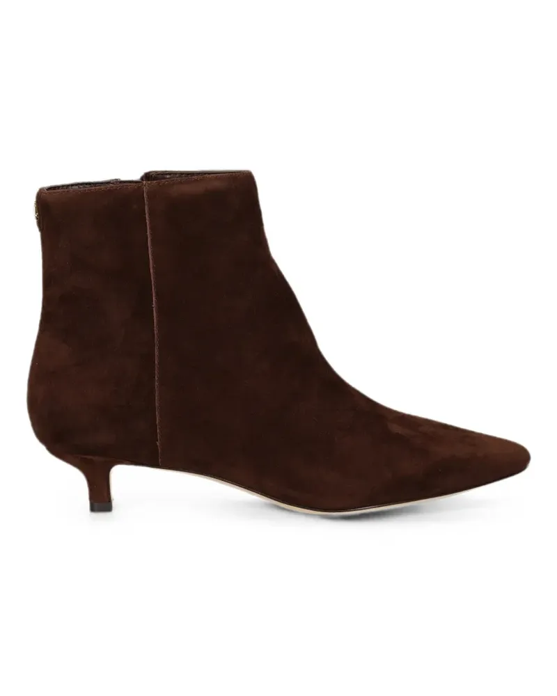 Ralph Lauren FRNCSA suede pointed-toe ankle boots - Braun Braun