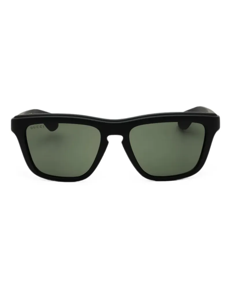 Gucci rectangle-frame sunglasses - Schwarz Schwarz