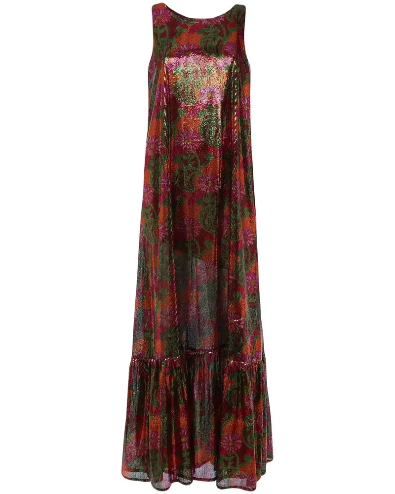 La DoubleJ Metallische Robe - Schwarz Schwarz
