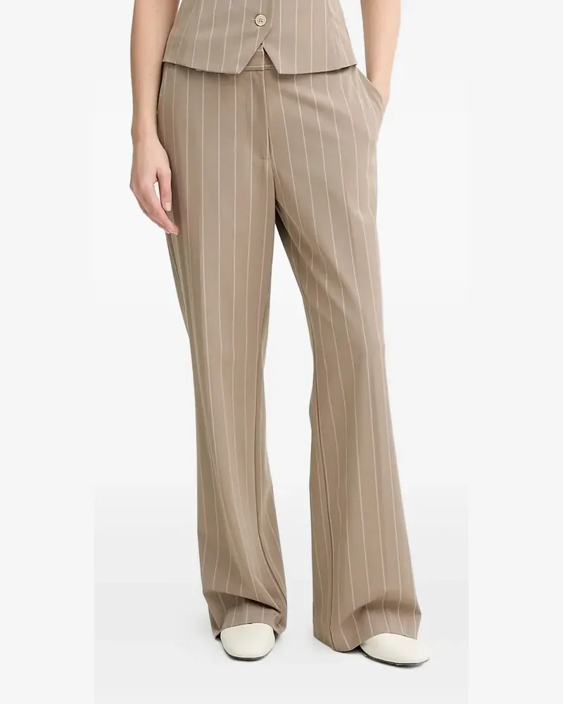 Samsøe & Samsøe Klassische Hose mit Nadelstreifen - Nude Nude