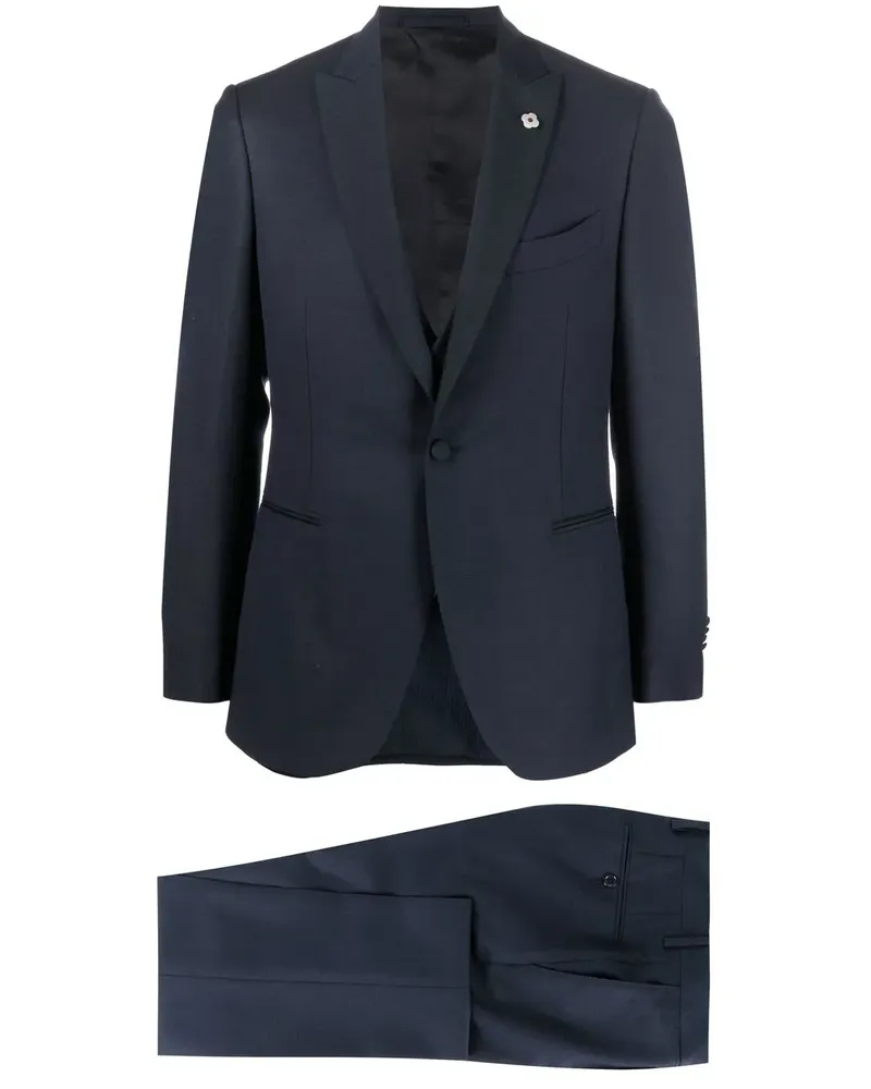 LARDINI Einreihiger Anzug - Blau Blau