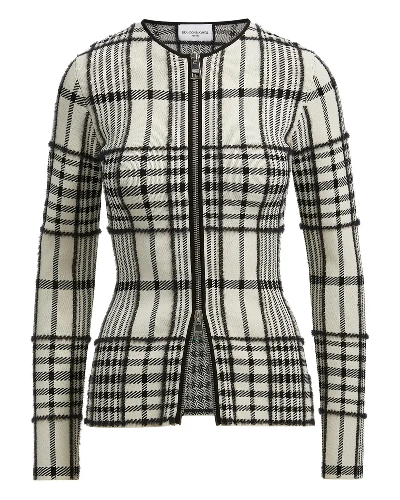 Brandon Maxwell Greer Cardigan mit Reiß - Nude Nude