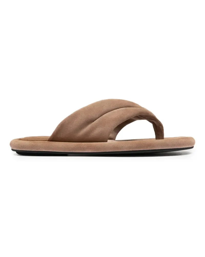 Officine Creative Italia Wattierte Estens Sandalen mit Zehensteg - Braun Braun