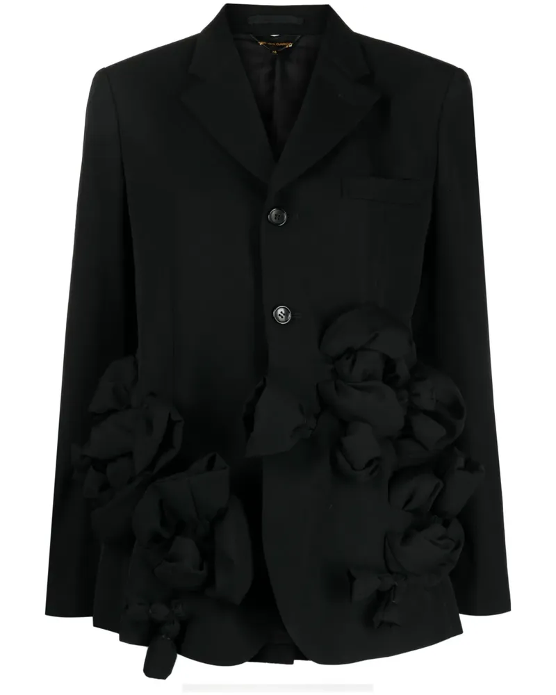 Comme des Garçons Doppelreihiger Blazer - Schwarz Schwarz