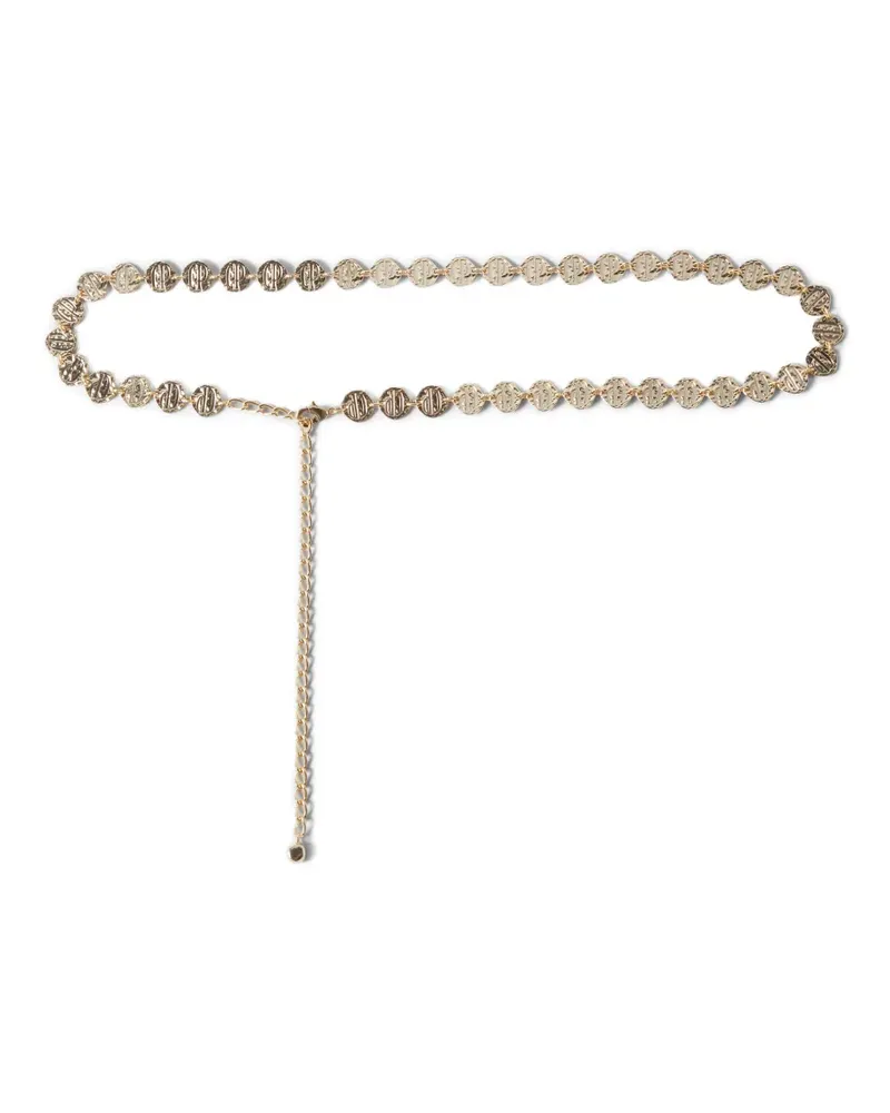 Claudie Pierlot Gürtel mit Logo-Gravur - Gold Gold