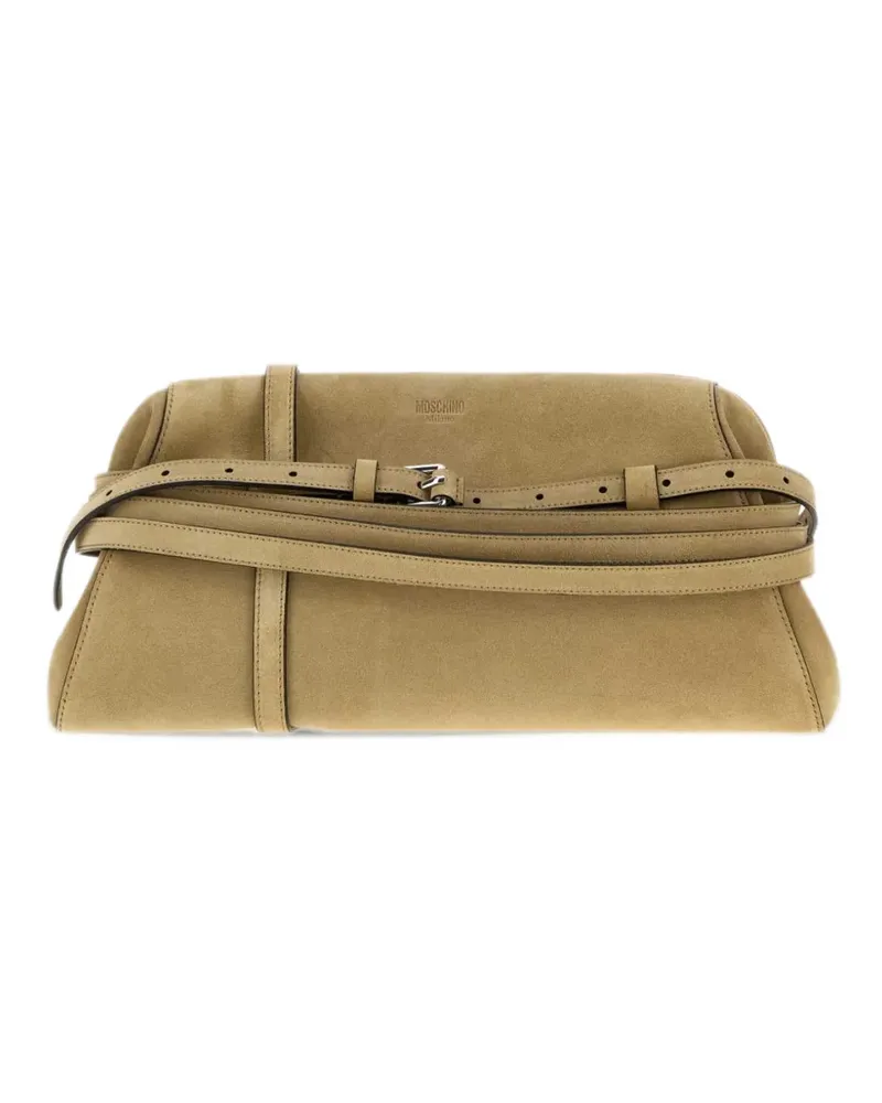 Moschino buckle-detail tote bag - Nude Nude