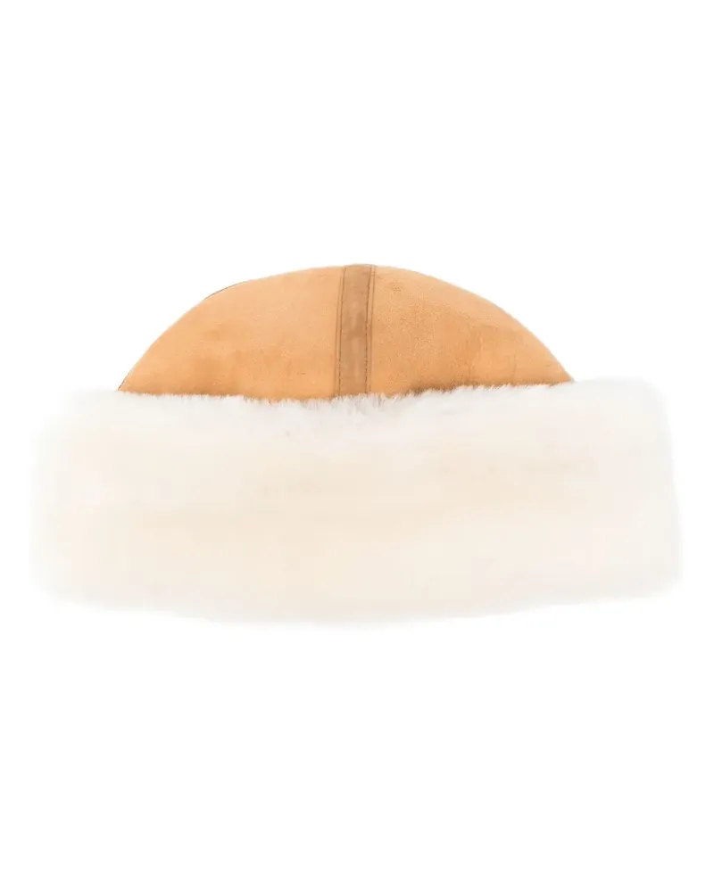 Totême Beanie mit Logo - Nude Nude