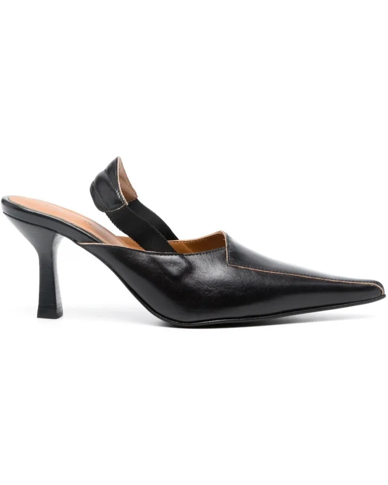 Our Legacy Spitze Slingback-Mules Schwarz