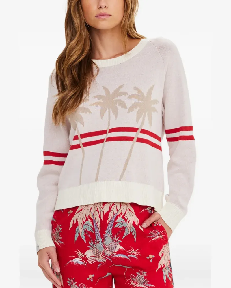 The Upside Palma Pullover mit Palmen - Nude Nude