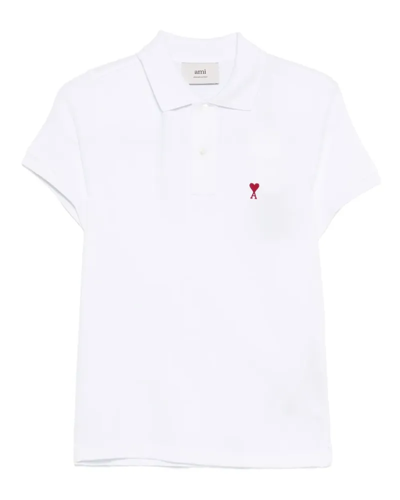 AMI Paris Klassisches Poloshirt - Weiß Weiß