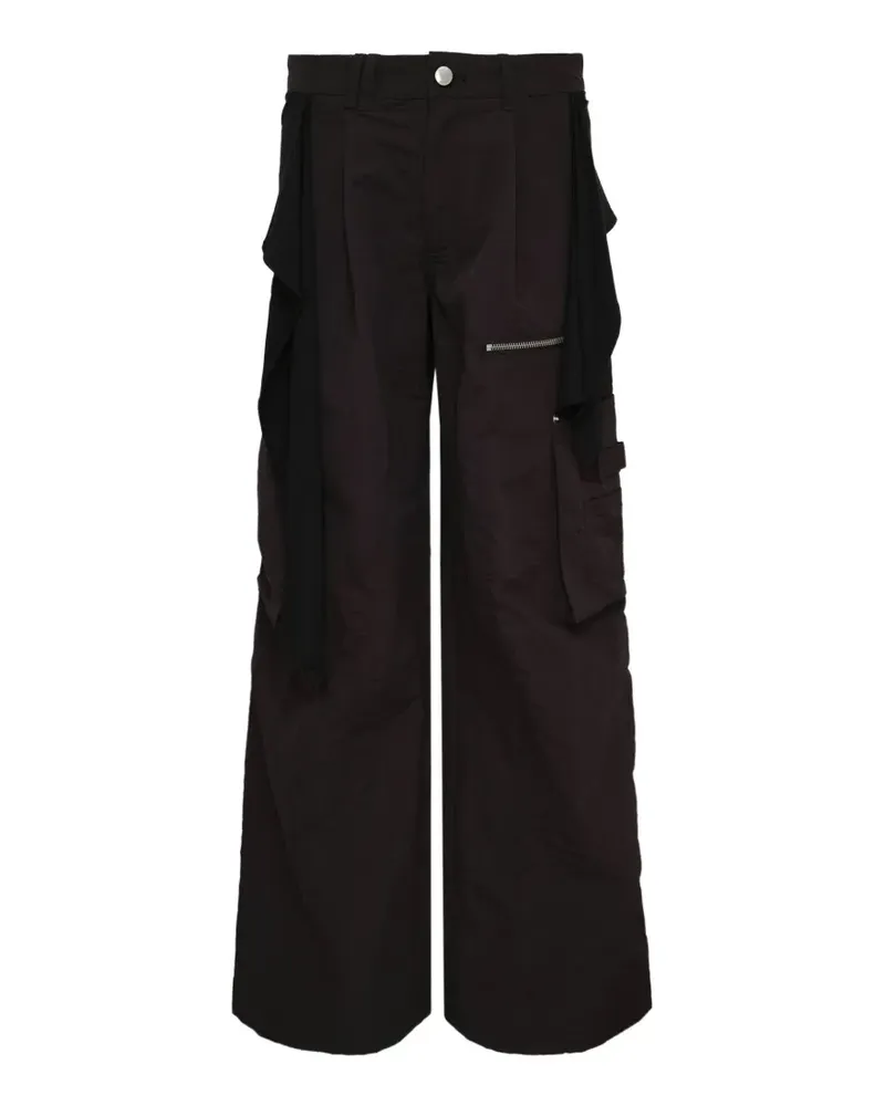 HACHE layered trousers - Schwarz Schwarz