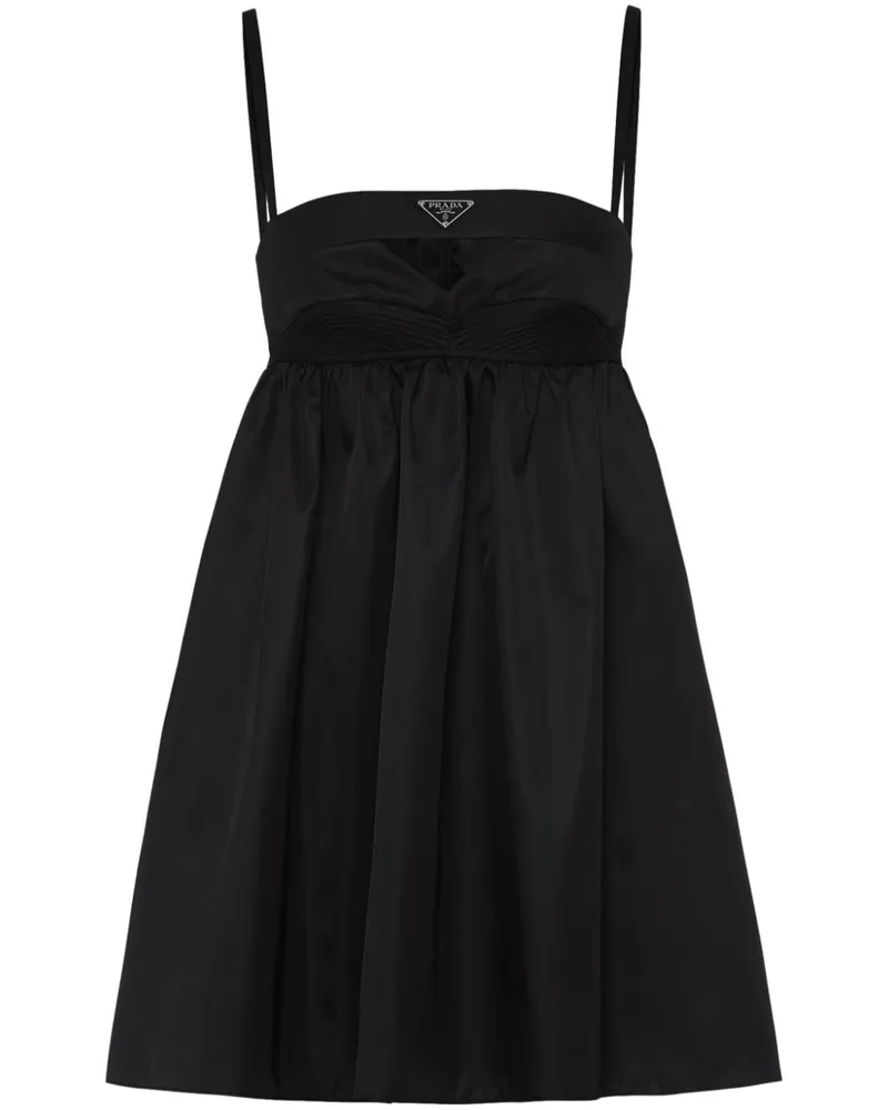 Prada Re-Nylon Kleid - Schwarz Schwarz